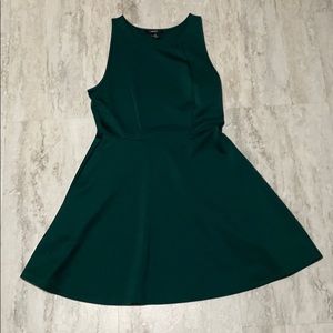 Dark green a-line dress